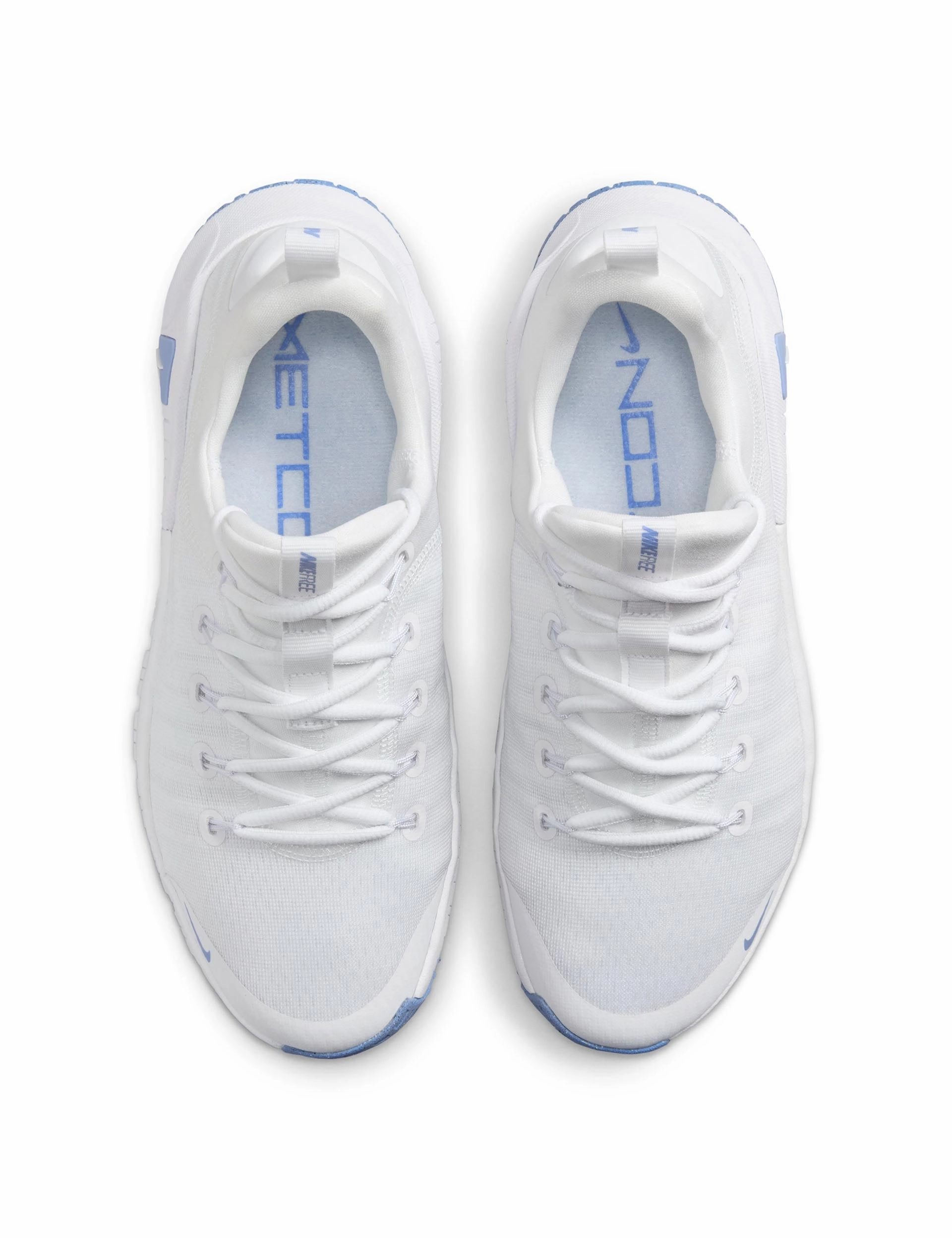 Free Metcon 6 Shoes - White/Royal Pulse Nike women's stylish athletic footwear