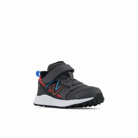 Fresh Foam 650 Bungee Lace with Top Strap - Magnet with Neo Flame and Vibrant Sky - Kids New Balance casual sneakers for everyday comfort