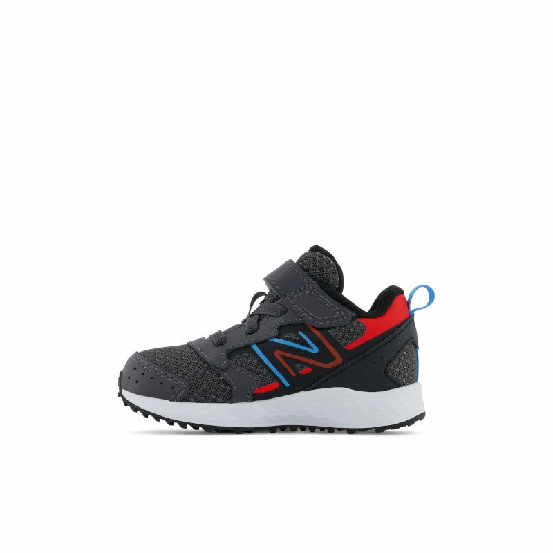 Fresh Foam 650 Bungee Lace with Top Strap - Magnet with Neo Flame and Vibrant Sky - Kids New Balance lifestyle shoes