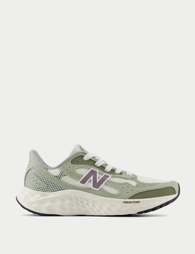 Fresh Foam Arishi v4 Tiralux Shoes - Sea Salt/Olivine/Dark Olivine New Balance womens shoes with modern fit