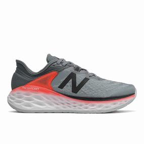 Fresh Foam More v2 - Gunmetal with Neo Flame - Men's New Balance casual sneakers for everyday comfort