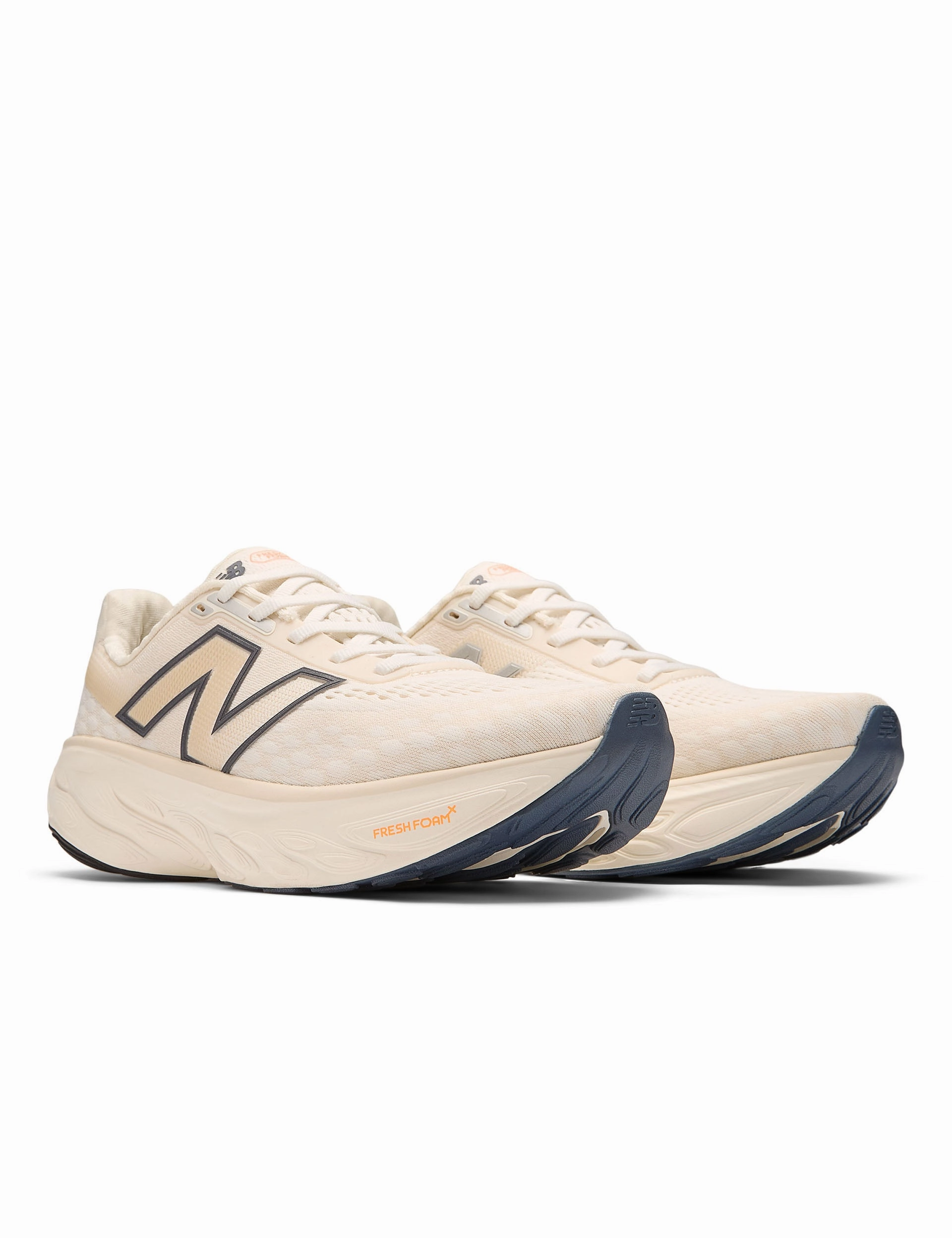 Fresh Foam X 1080 v14 Shoes - Sea Salt/Vintage Indigo/Hot Mango New Balance women's athletic footwear
