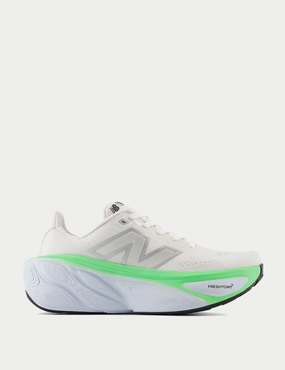 Fresh Foam X More v5 Shoes - White/Ice Blue/Electric Jade New Balance womens shoes with modern fit