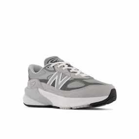 FuelCell 990v6 - Grey with Silver - Kids New Balance casual sneakers for everyday comfort