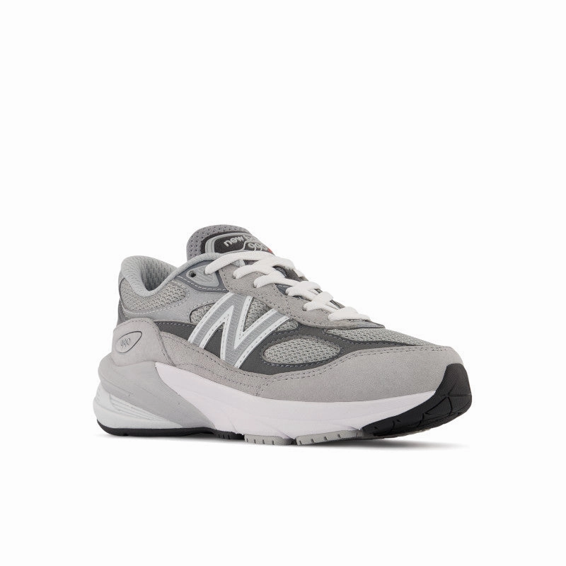 FuelCell 990v6 - Grey with Silver - Kids New Balance casual sneakers for everyday comfort