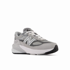 FuelCell 990v6 - Grey with Silver - Kids New Balance casual sneakers for everyday comfort