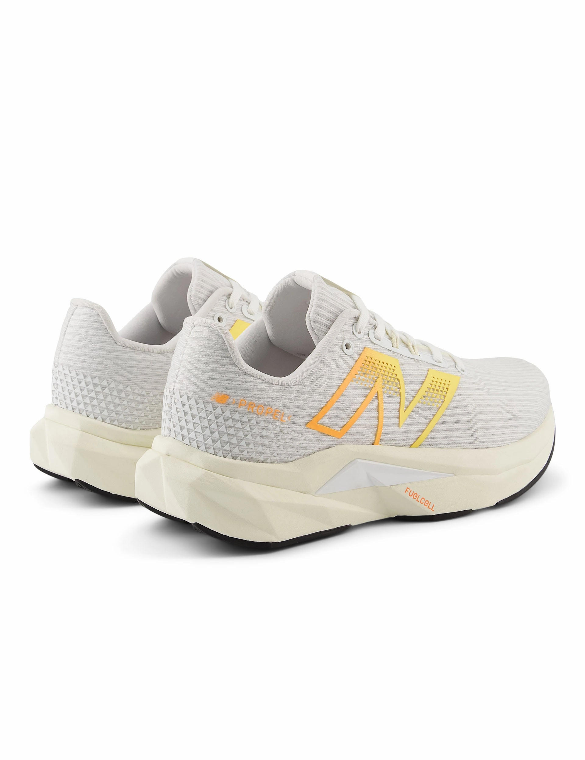 FuelCell Propel v5 Shoes - White/Mango New Balance women's athletic footwear