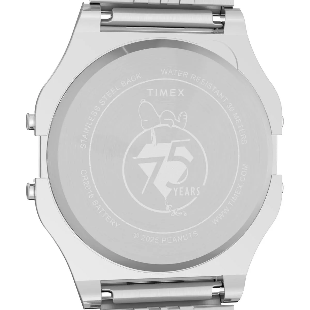 Gents Peanuts Timex 80 Silver Tone Watch TW2Y20000