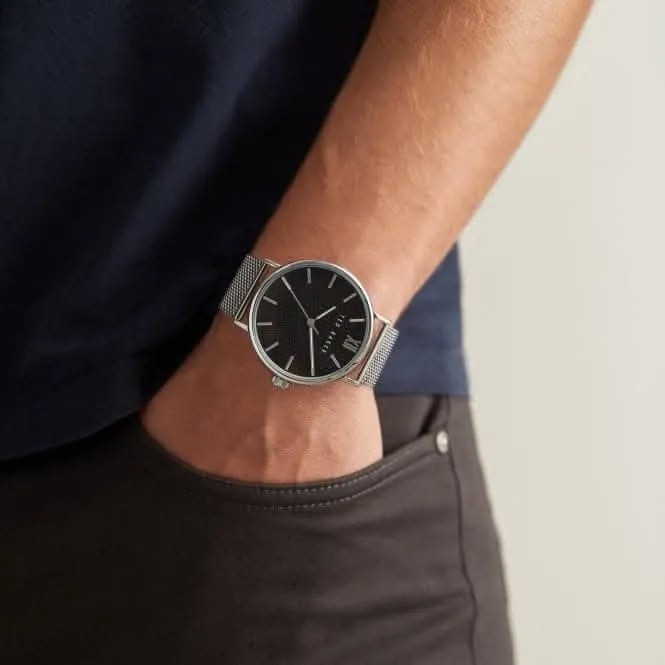 Gents Phylipa Gents Stainless Steel Silver-Tone Watch BKPPGS218