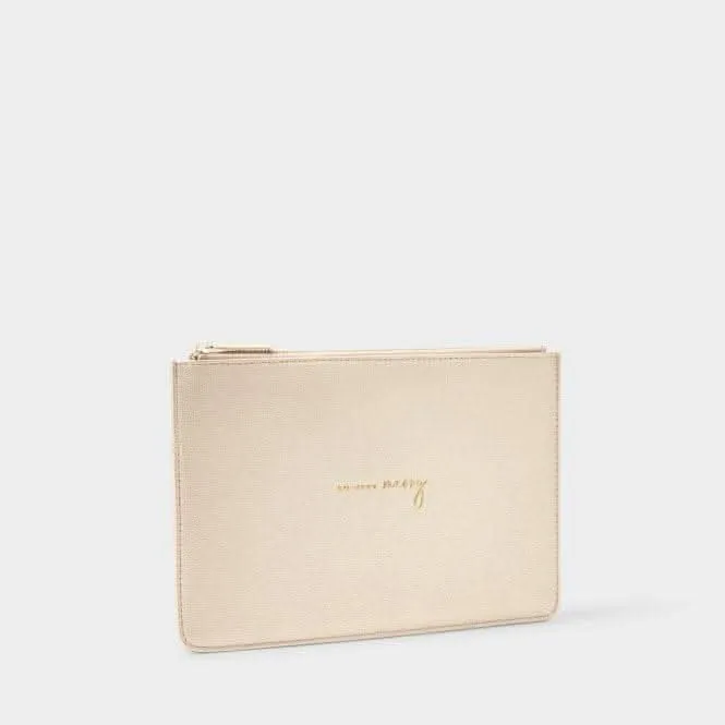 Gold Festive "So Very Merry" Perfect Pouch KLB2229 Katie Loxton Jewelry And Accessories