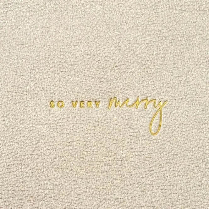 Gold Festive "So Very Merry" Perfect Pouch KLB2229 Katie Loxton Jewelry And Accessories