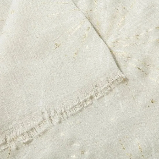 Gold Grey Foil Starburst Scarf KLS503 Katie Loxton Jewelry And Accessories