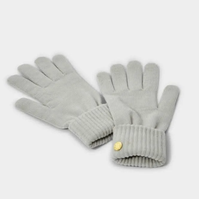 Grey Knitted Gloves KLS534 Katie Loxton Jewelry And Accessories