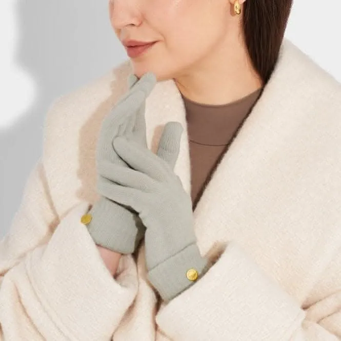 Grey Knitted Gloves KLS534 Katie Loxton Jewelry And Accessories