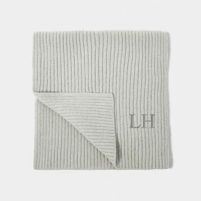 Grey Ribbed Knit Scarf KLS542 Katie Loxton Jewelry And Accessories