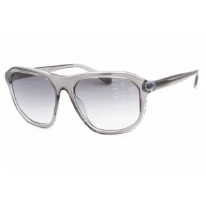 Guess Men's Sunglasses - Grey/Black Injected Propionate Square Frame | GU00057 20B Guess Sunglasses