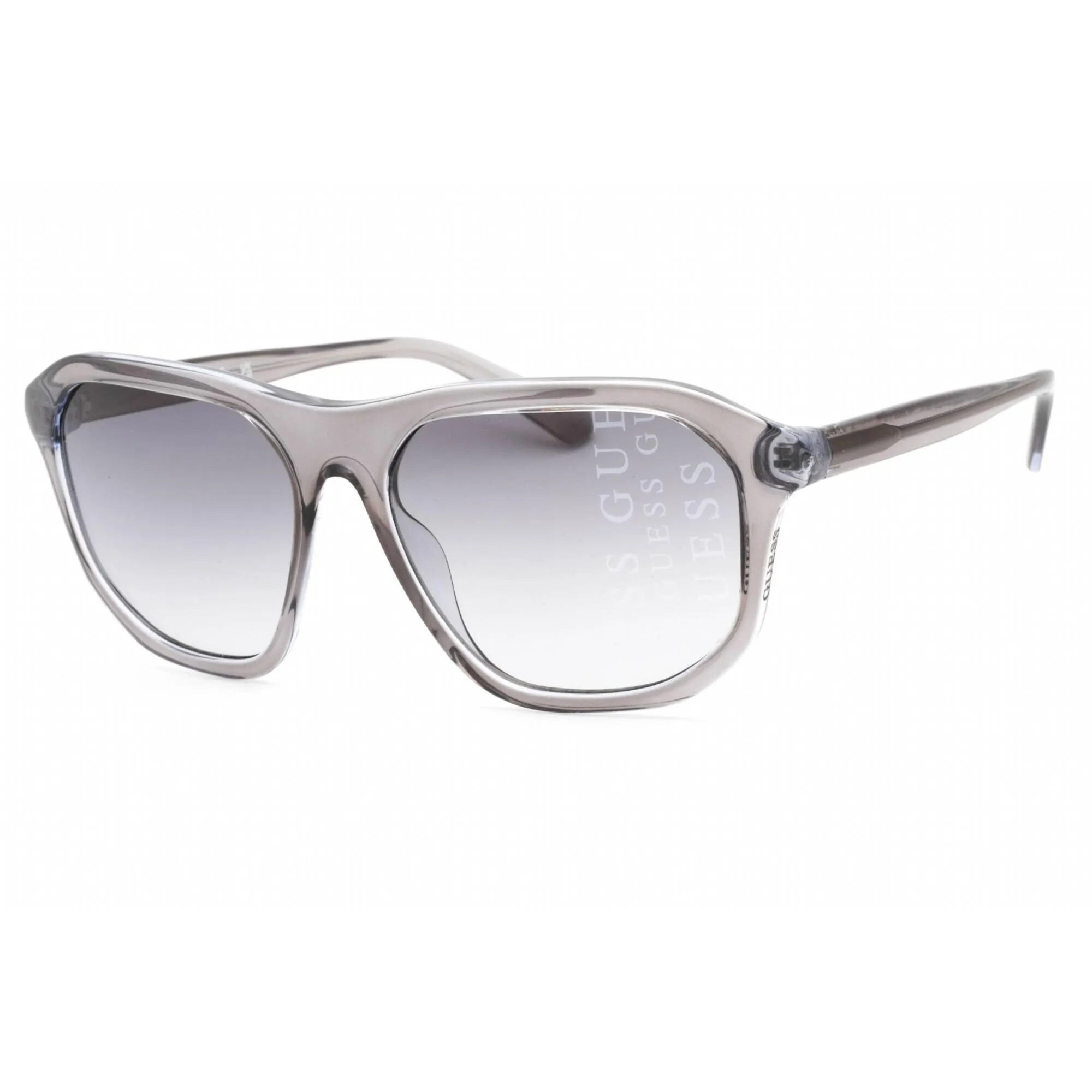 Guess Men's Sunglasses - Grey/Black Injected Propionate Square Frame | GU00057 20B Guess Sunglasses