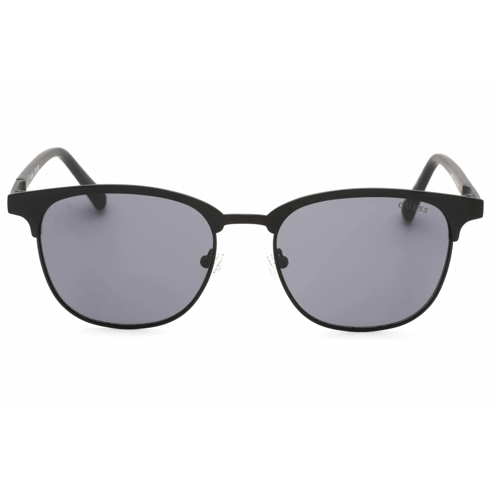 Guess Men's Sunglasses - Matte Black Metal Full Rim Rectangular Frame | GU00052 02A Guess Sunglasses
