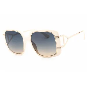 Guess Women's Sunglasses - Gradient Blue Lens Ivory Square Shape Frame | GU7854 25W Guess Sunglasses