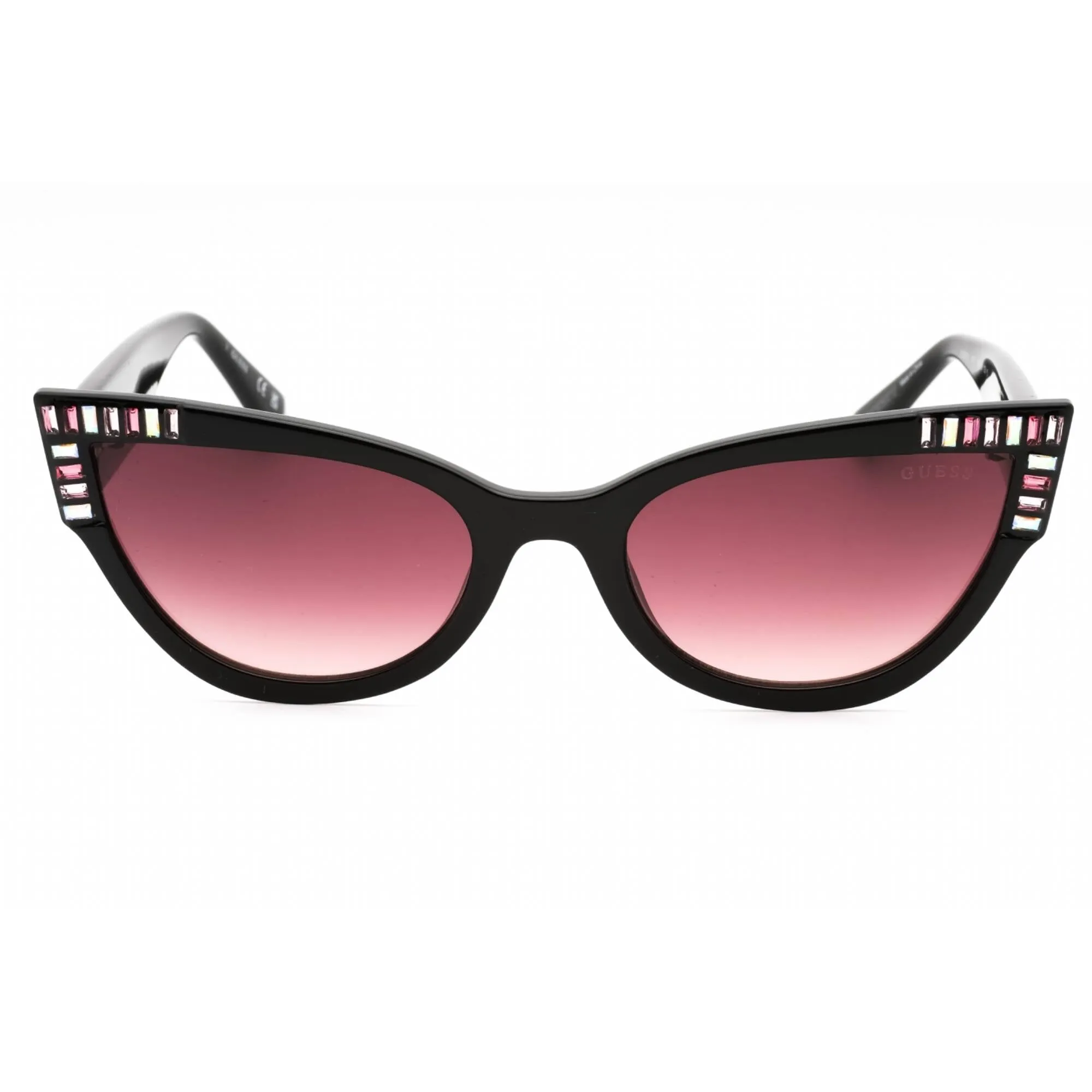 Guess Women's Sunglasses - Shiny Black Injected Propionate Cat Eye Frame | GU7901 01T Guess Sunglasses