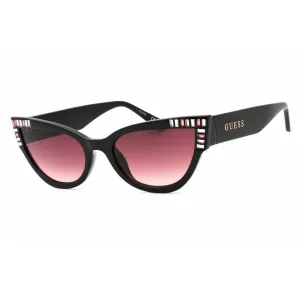 Guess Women's Sunglasses - Shiny Black Injected Propionate Cat Eye Frame | GU7901 01T Guess Sunglasses