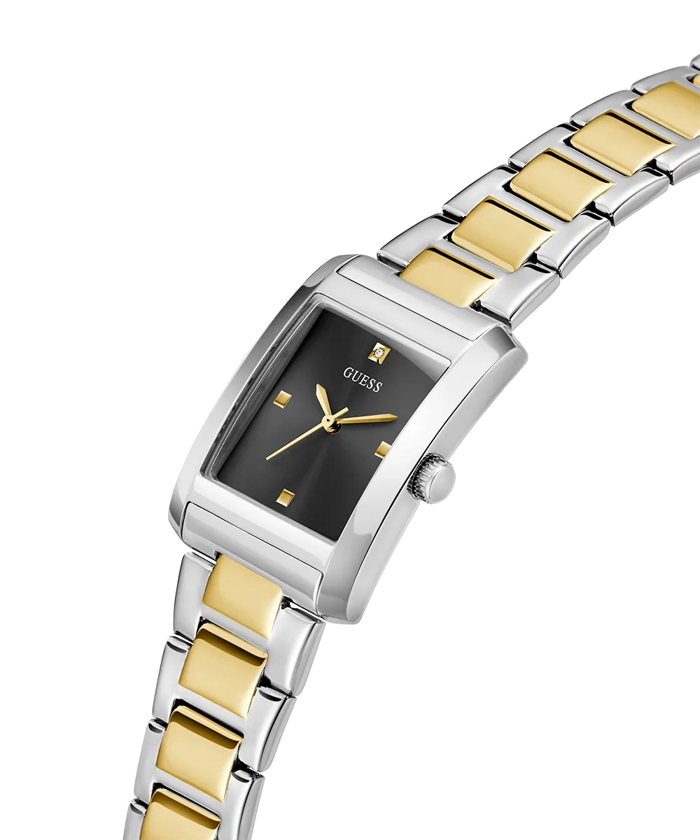 Guess Womens/Mens Silver Watches GUESS Ladies 2-Tone Silver Tone Analog Watch