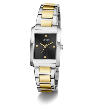 Guess Womens/Mens Silver Watches GUESS Ladies 2-Tone Silver Tone Analog Watch