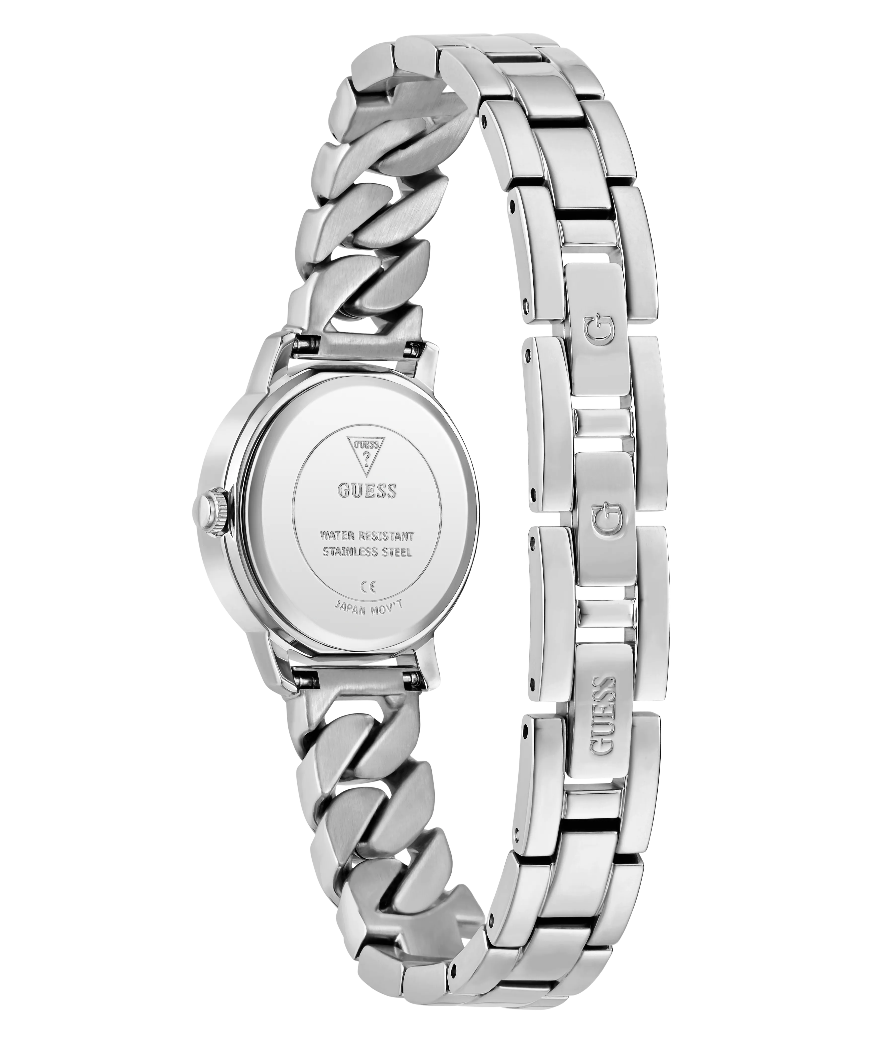 Guess Womens/Mens Silver Watches GUESS Ladies Silver Tone Analog Watch