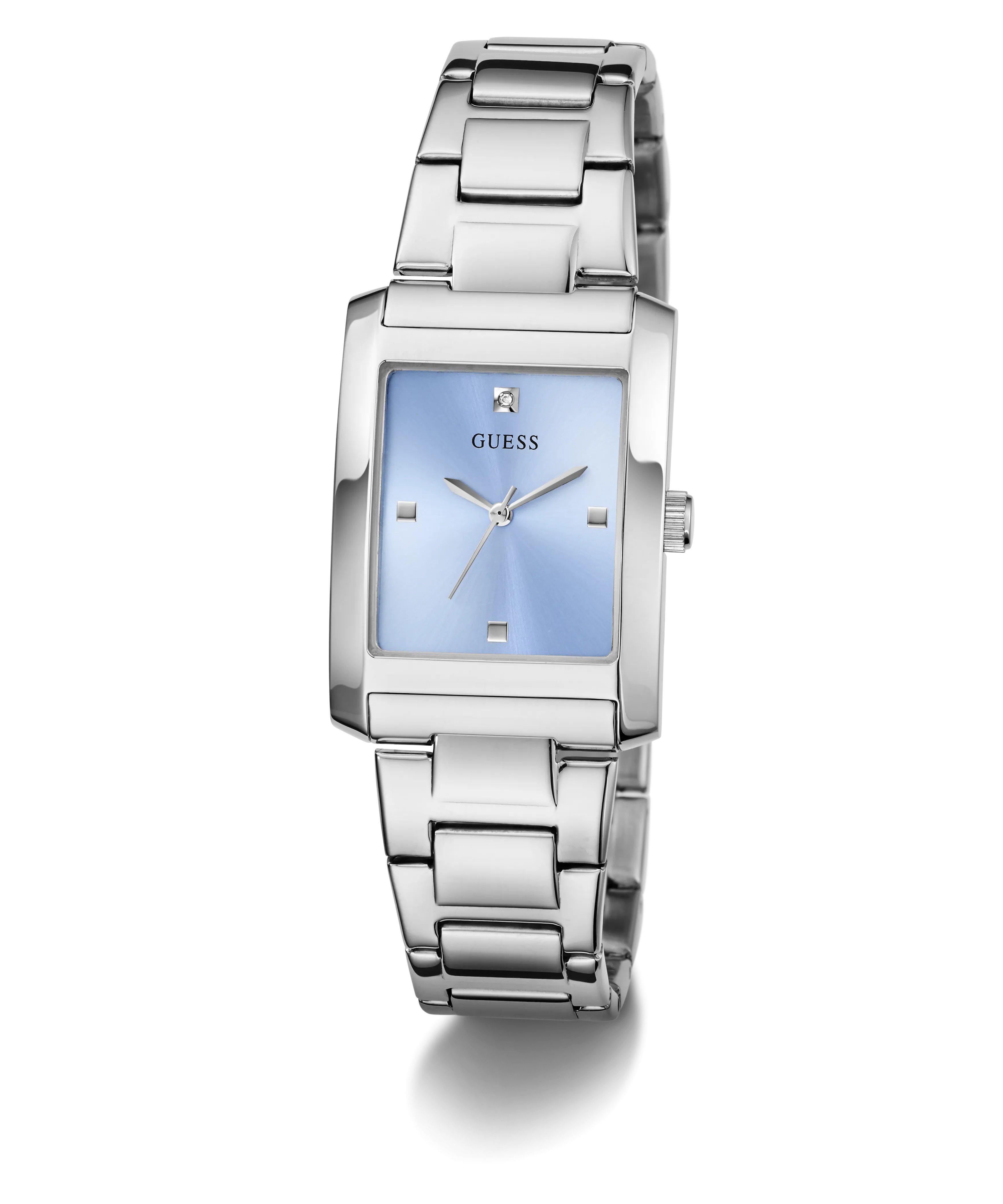 Guess Womens/Mens Silver Watches GUESS Ladies Silver Tone Analog Watch