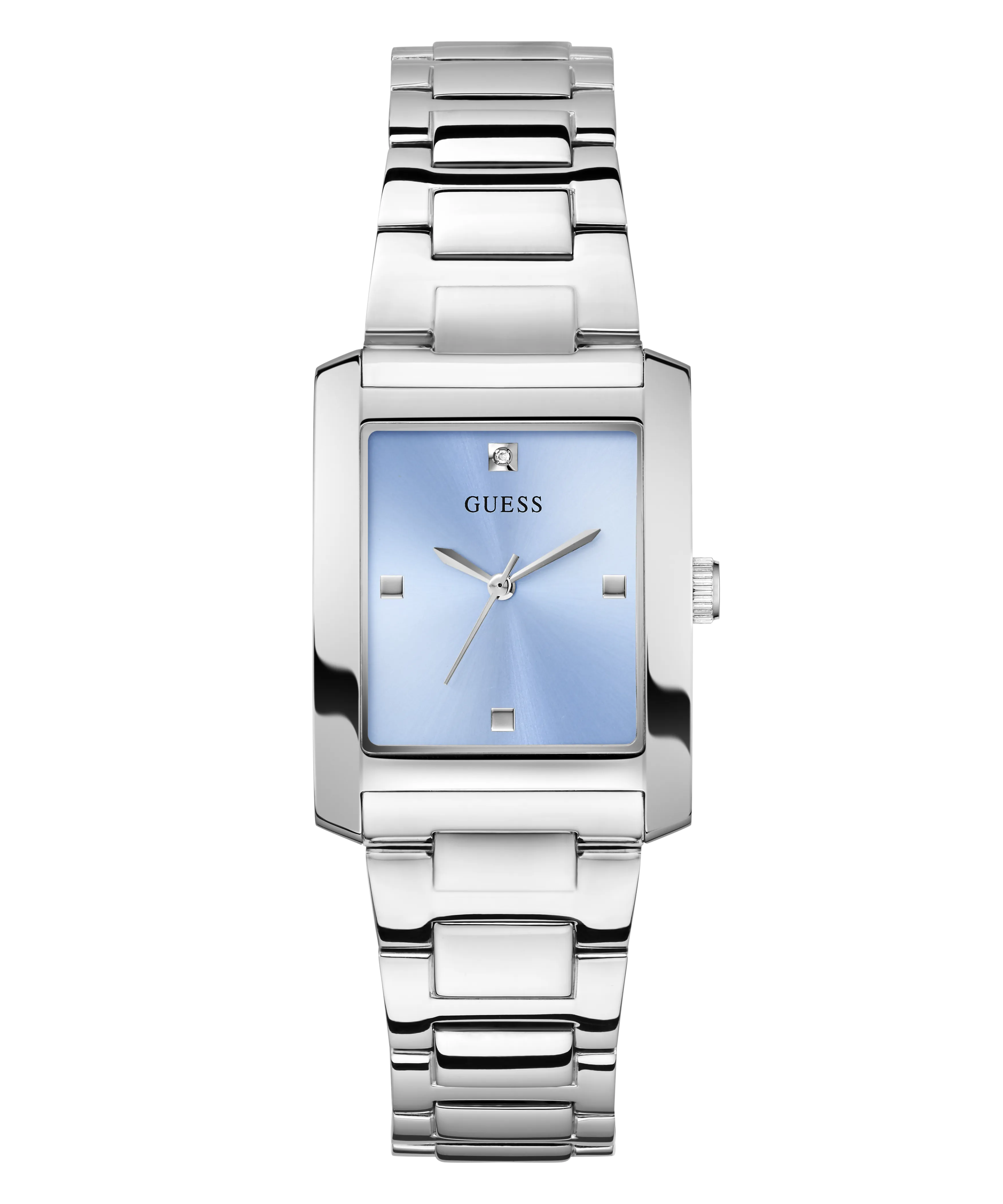 Guess Womens/Mens Silver Watches GUESS Ladies Silver Tone Analog Watch