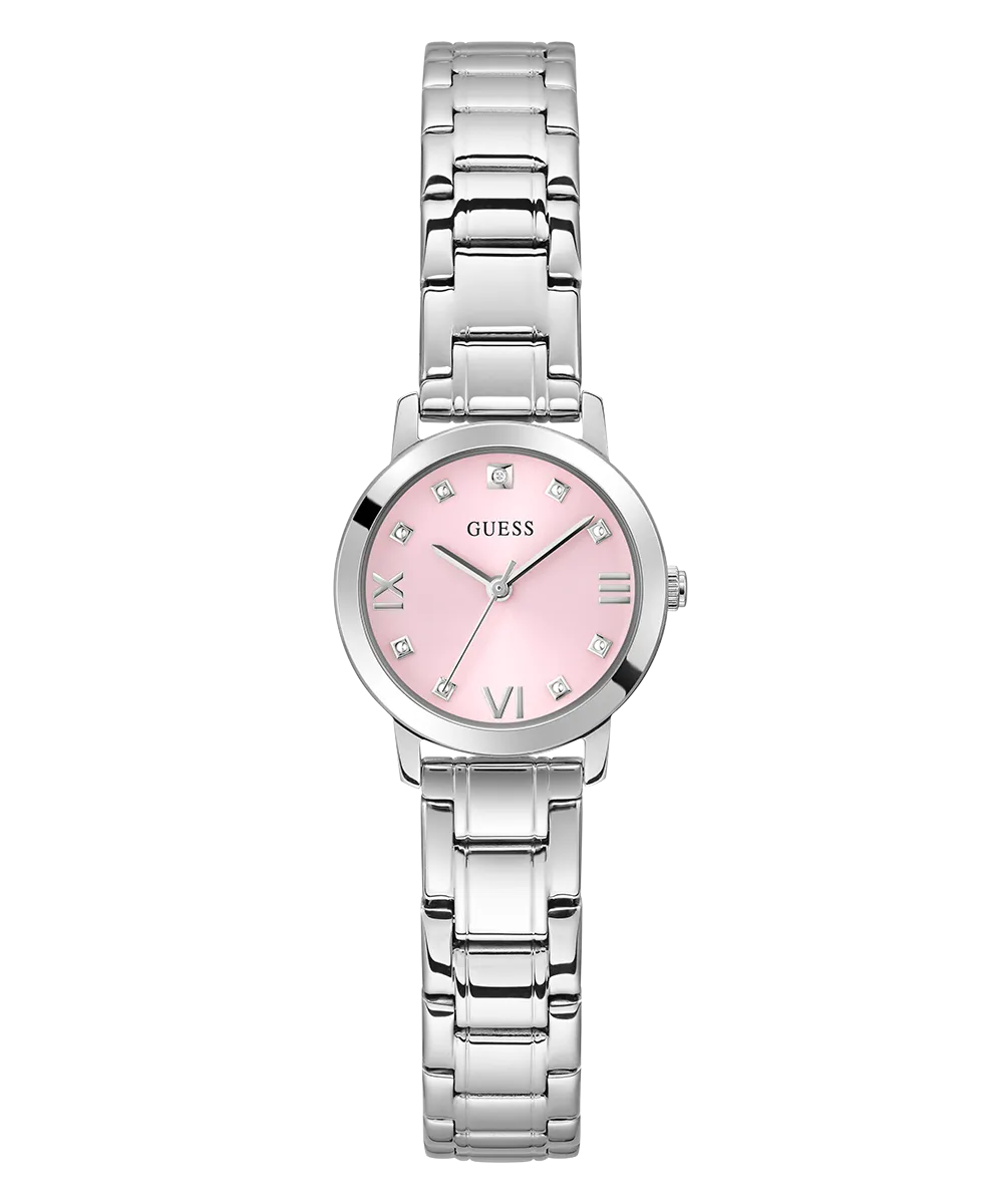 Guess Womens/Mens Silver Watches GUESS Ladies Silver Tone Analog Watch