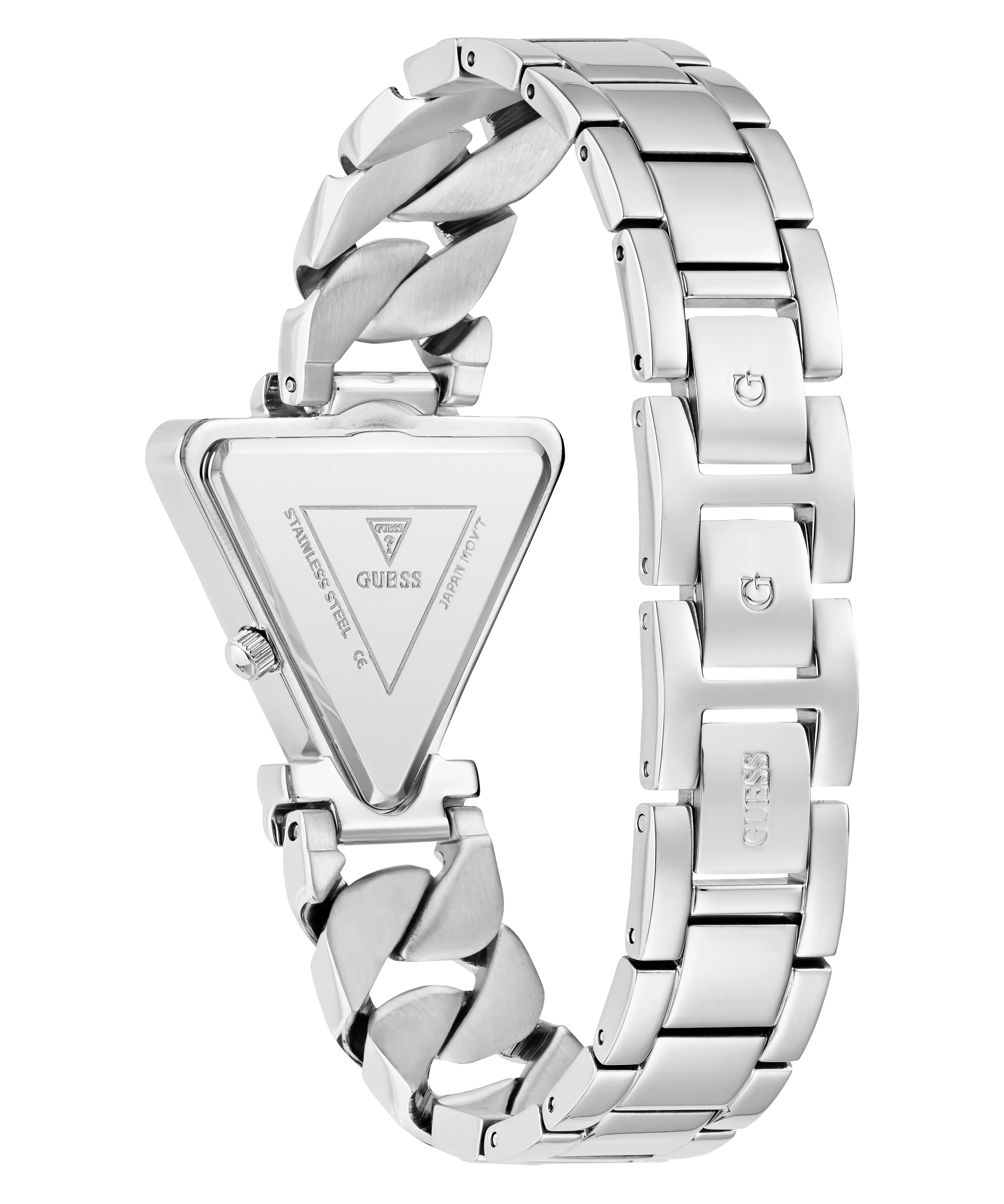 Guess Womens/Mens Silver Watches GUESS Ladies Silver Tone Analog Watch