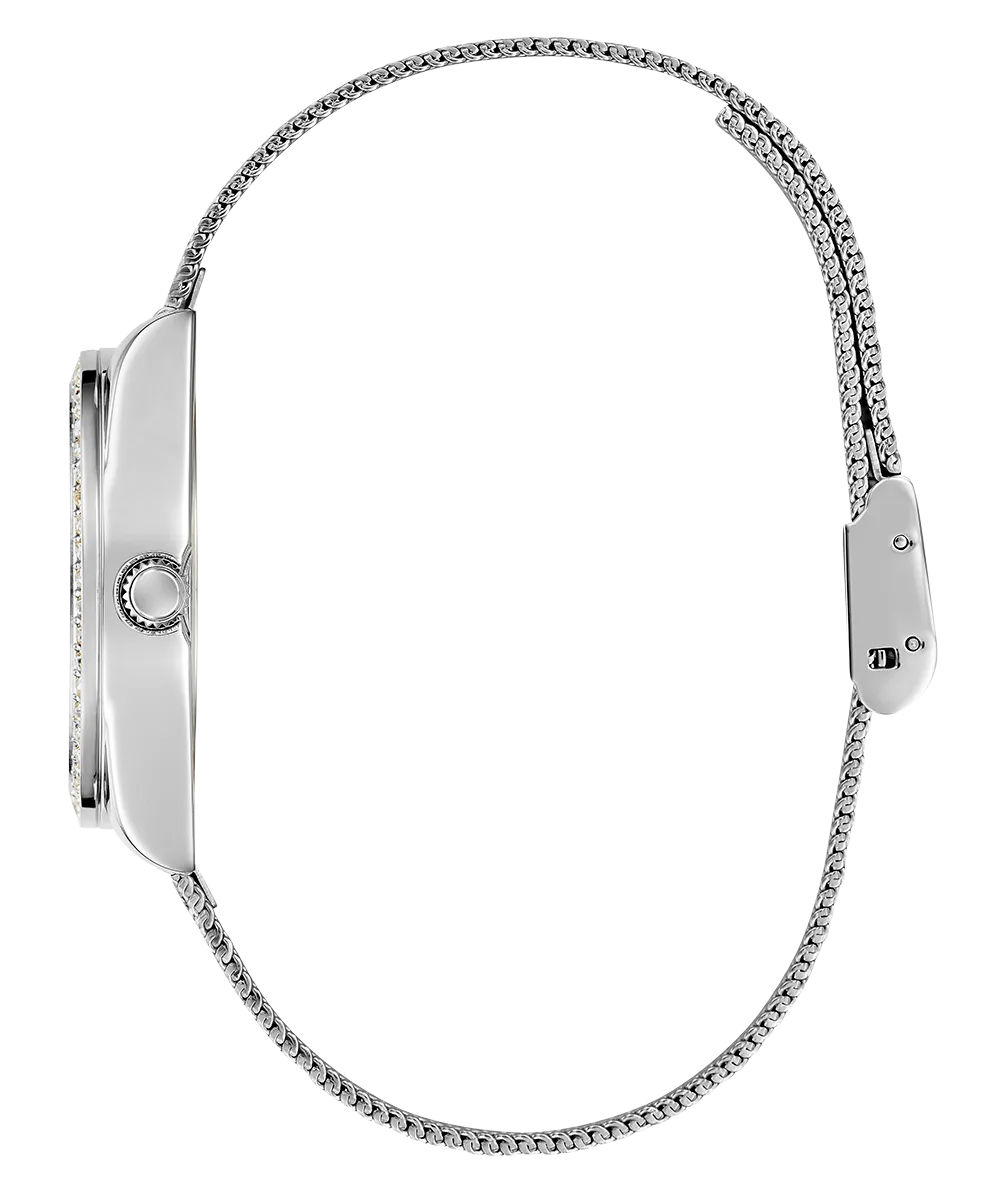 Guess Womens/Mens Silver Watches GUESS Ladies Silver Tone Analog Watch