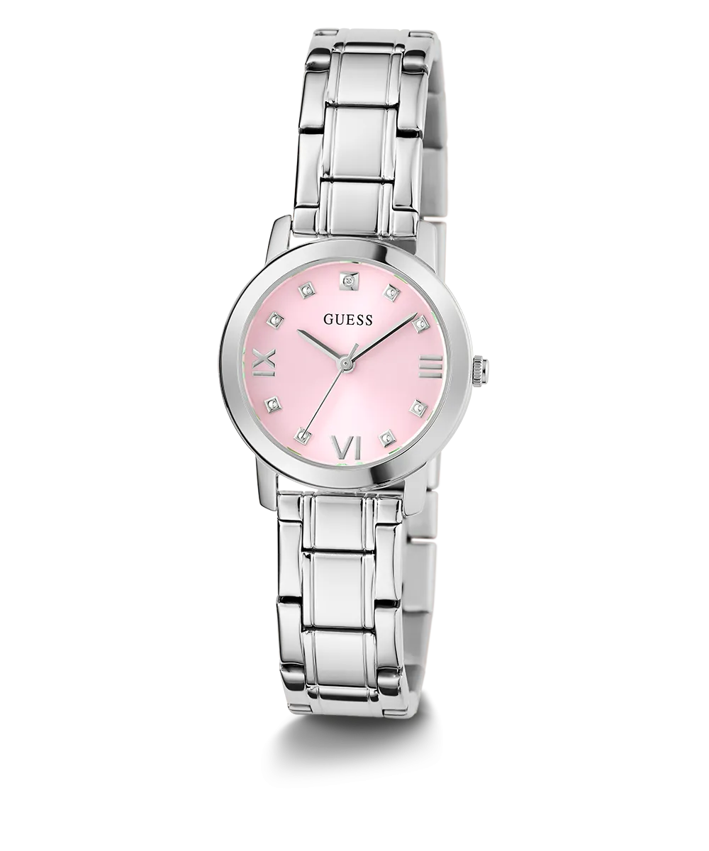 Guess Womens/Mens Silver Watches GUESS Ladies Silver Tone Analog Watch