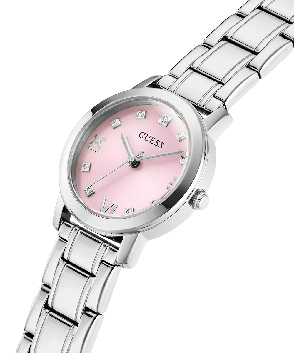 Guess Womens/Mens Silver Watches GUESS Ladies Silver Tone Analog Watch
