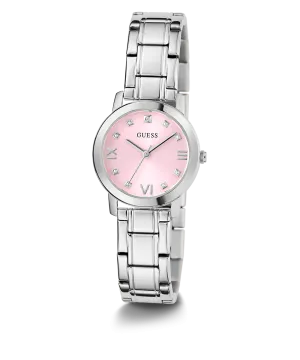 Guess Womens/Mens Silver Watches GUESS Ladies Silver Tone Analog Watch