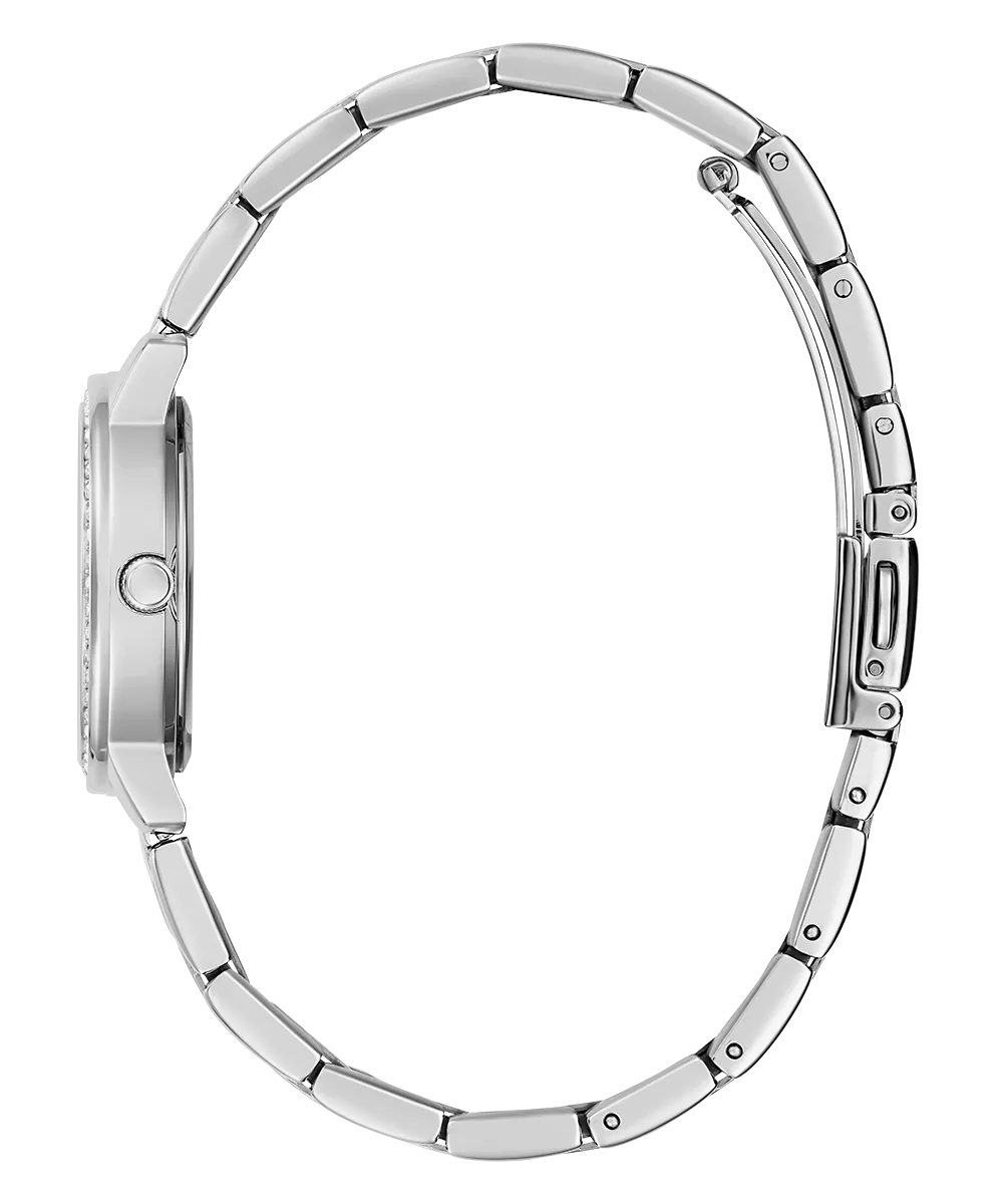 Guess Womens/Mens Silver Watches GUESS Ladies Silver Tone Analog Watch