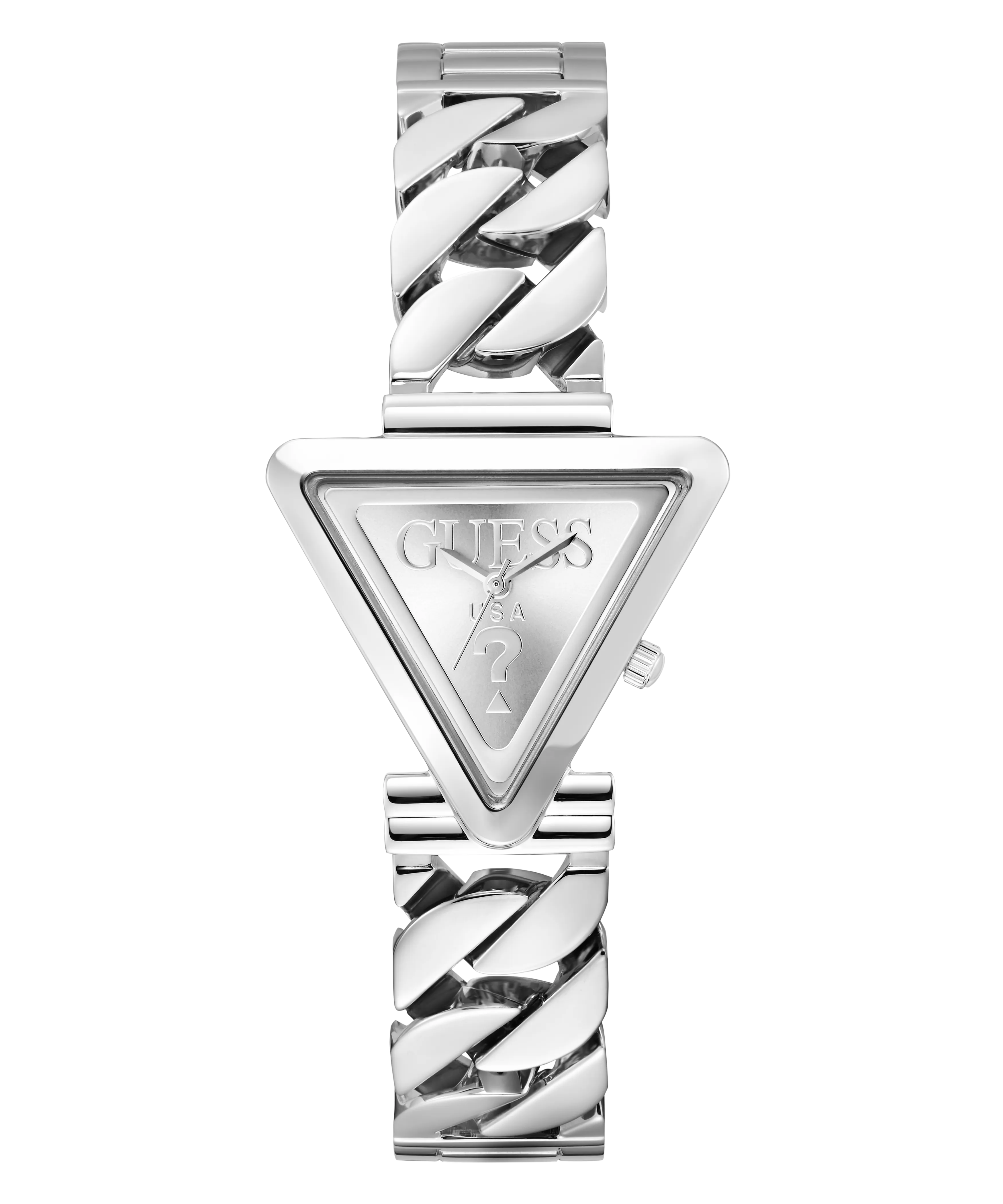 Guess Womens/Mens Silver Watches GUESS Ladies Silver Tone Analog Watch