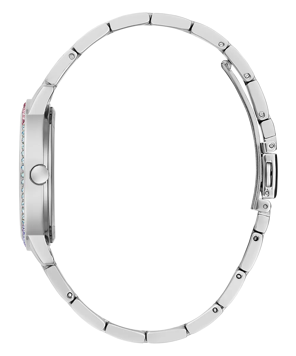 Guess Womens/Mens Silver Watches GUESS Ladies Silver Tone Date Watch