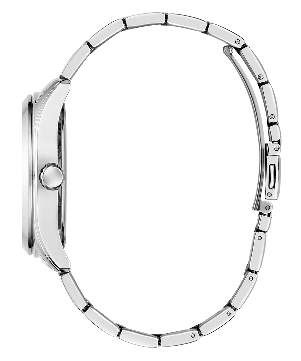 Guess Womens/Mens Silver Watches GUESS Ladies Silver Tone Multi-function Watch