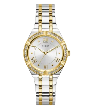 Guess Womens/Mens Silver Watches GUESS Ladies Silver Tone/Gold Tone Analog Watch