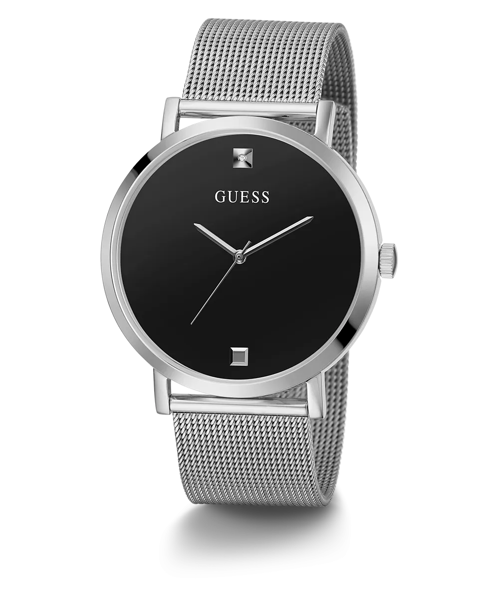 Guess Womens/Mens Silver Watches GUESS Mens Silver Tone Analog Watch