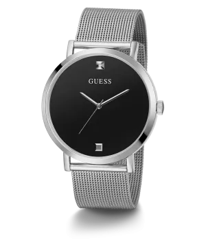 Guess Womens/Mens Silver Watches GUESS Mens Silver Tone Analog Watch
