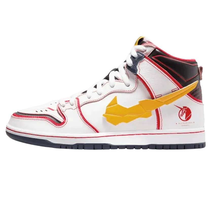 Gundam x Dunk High SB 'Project Unicorn - RX-0' Nike Dunk casual shoes with iconic low-top shape