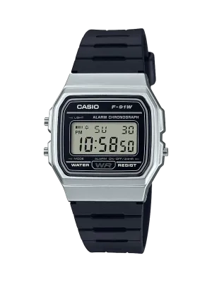 Jewelry Casio Watches Casio - Basic Men's Digital Retro Black & Silver Watch