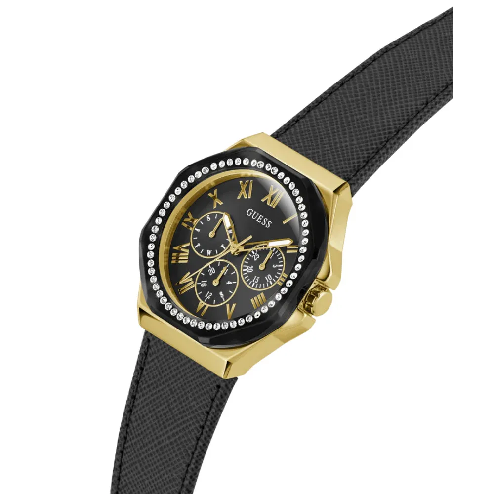 Jewelry Guess Watches Guess Analog Chronograph Leather Strap Women Watch GW0753 Series