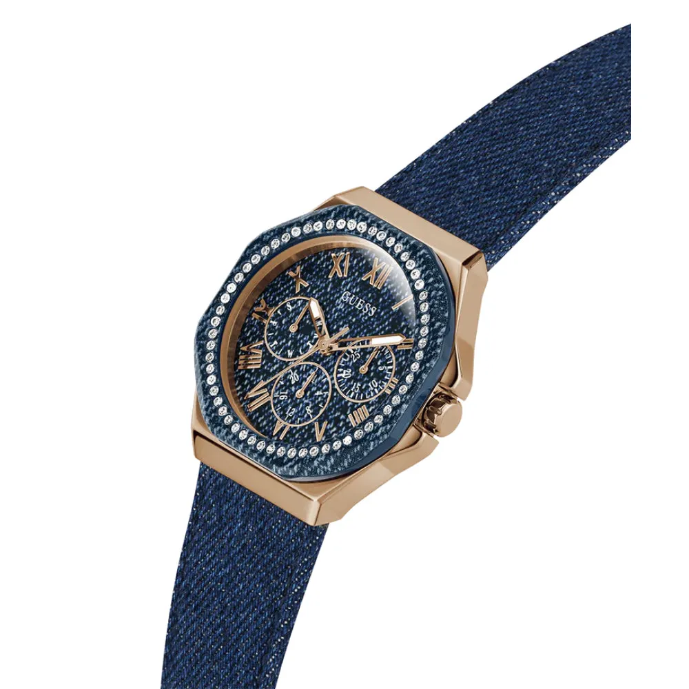 Jewelry Guess Watches Guess Analog Chronograph Leather Strap Women Watch GW0753 Series