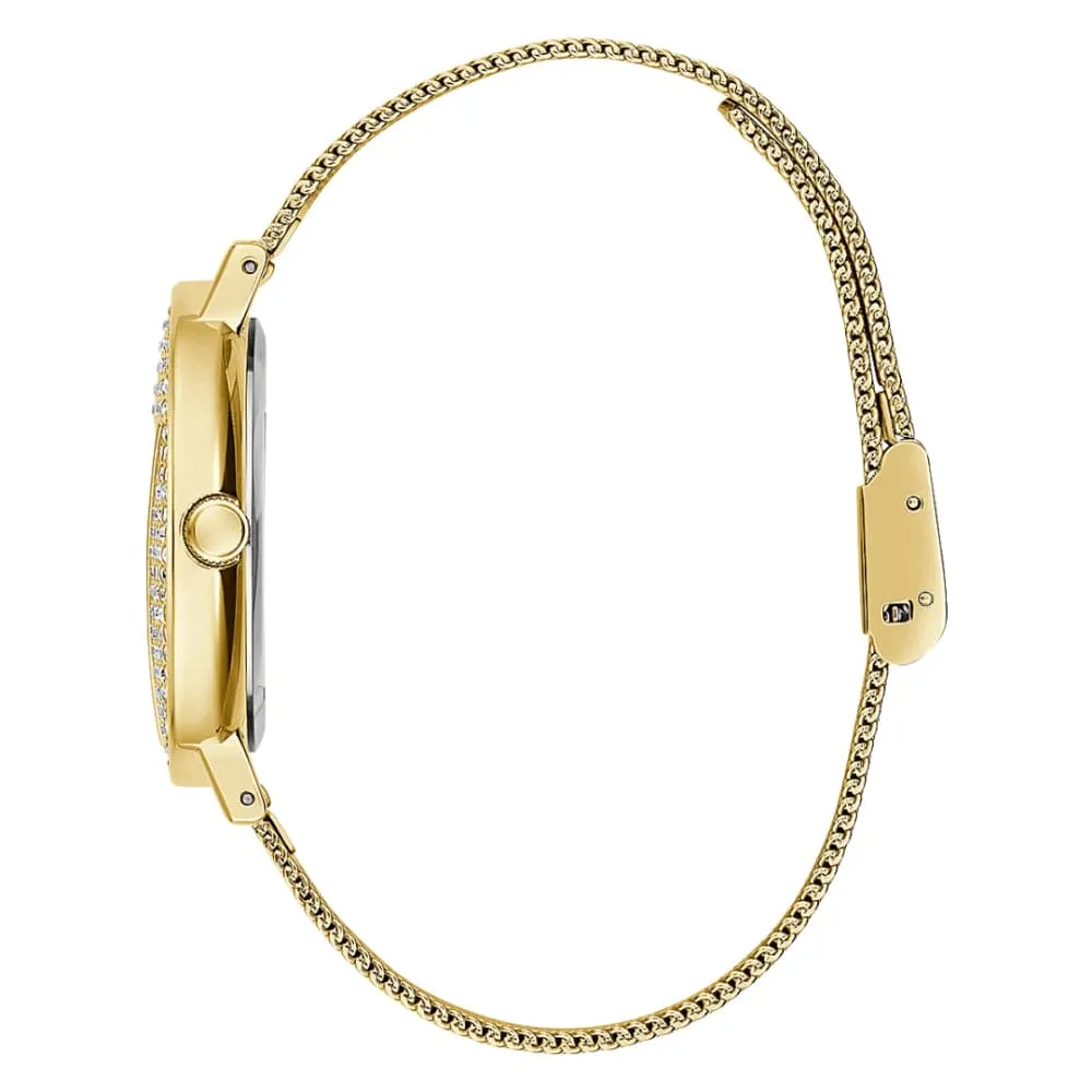 Jewelry Guess Watches Guess Gold Dial Milanese Strap Women Watch GW0477L2