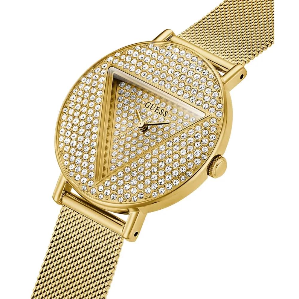 Jewelry Guess Watches Guess Gold Dial Milanese Strap Women Watch GW0477L2