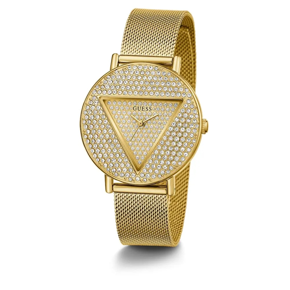 Jewelry Guess Watches Guess Gold Dial Milanese Strap Women Watch GW0477L2